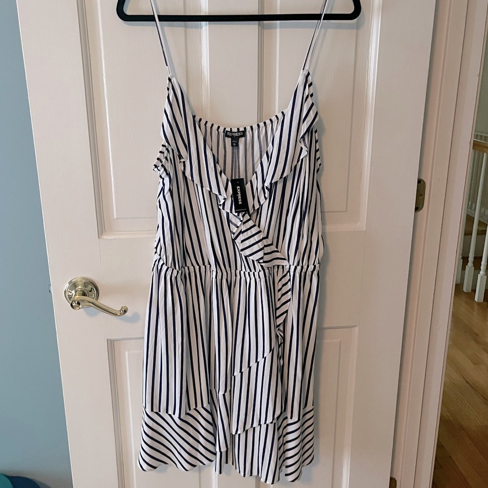 Express Blue/White Stripped Dress